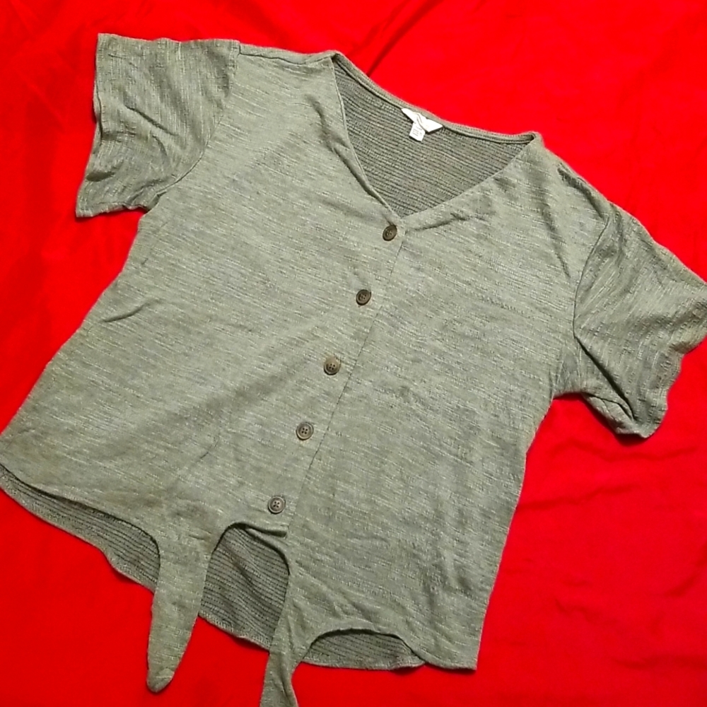 Green blouse